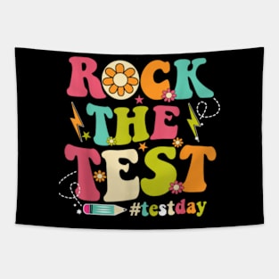 Rock The Test Testing Day Groovy Motivational Tapestry