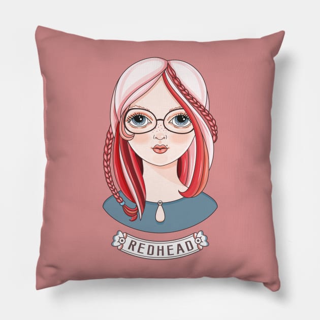 Redhead Pillow by ByVili