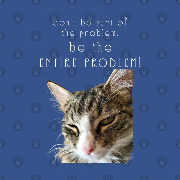 dont be part of the problem BE THE ENTIRE PROBLEM  Maine Coon Cat by TanoshiiNeko