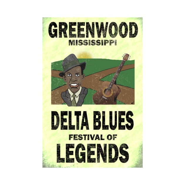 Greenwood Mississippi Delta Blues by oldrockerdudes