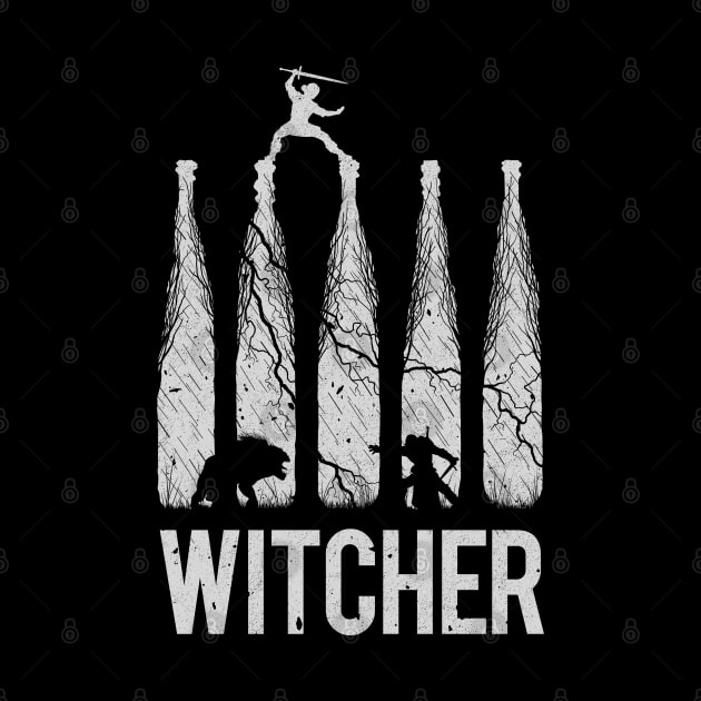 The Witcher - title silhouette (B) by Mandos92