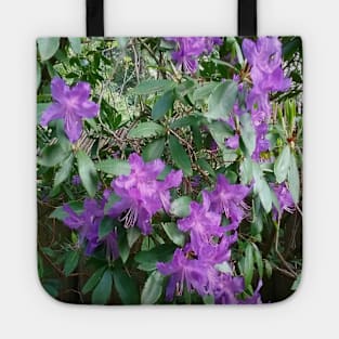 Purple Flowers Nature Photography Pacific Northwest Tote