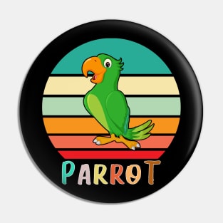 Vintage Retro Parrot Pin