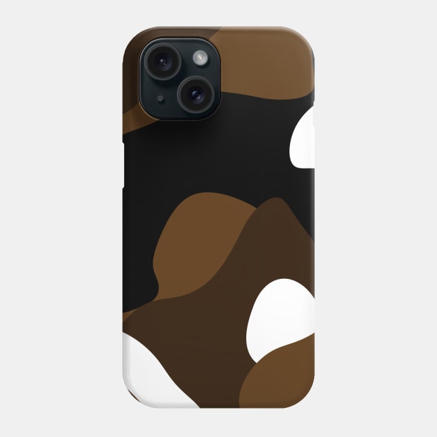 brown black and white abstract Phone Case by erichristy