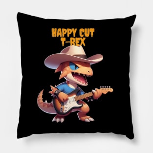 Happy Cut T-Rex Pillow