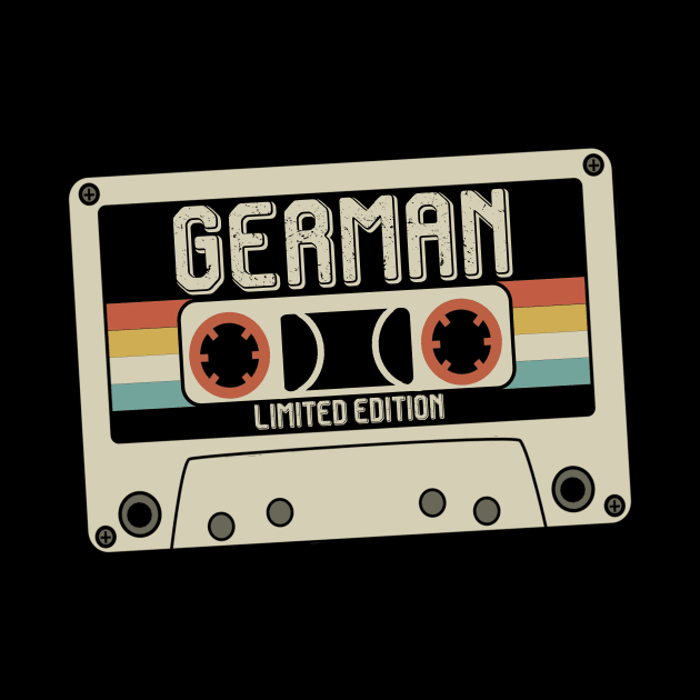 German Name - Limited Edition - Vintage Style by Debbie Art