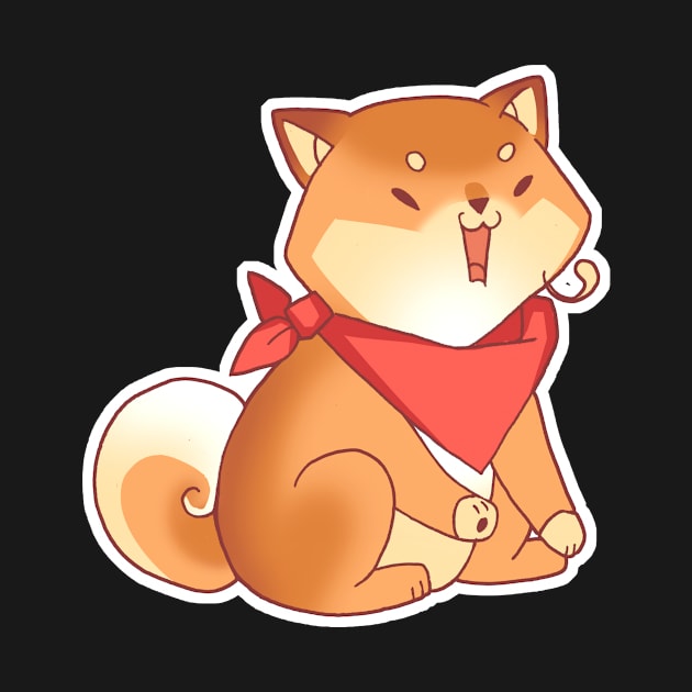 Rude Shiba Dog 4 - Burps by floralfrolic