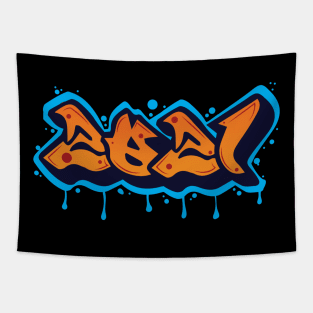 Cool 2021 Graffiti text Tapestry