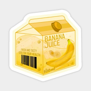 Fresh Banana Juice Magnet