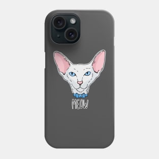 Oriental cat portrait Phone Case