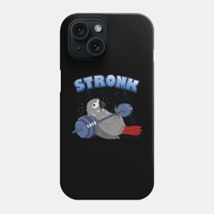 Stronk African grey parrot Fitness Birb Workout Phone Case