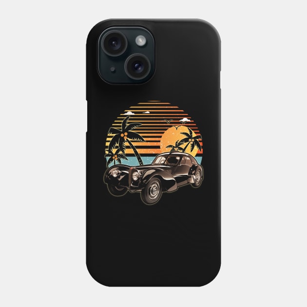 Bugatti 57 SC Atlantic 1938 car sunset Phone Case by JocelynnBaxter