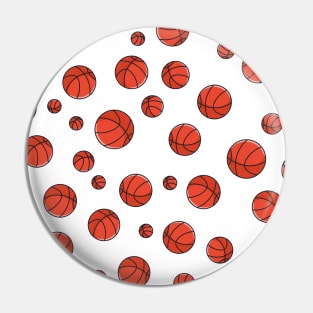 Basketball Pattern Pin