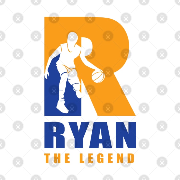 Ryan Custom Player Basketball Your Name The Legend by Baseball Your Name