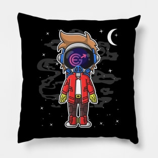 Hiphop Astronaut Evergrow Crypto EGC Coin To The Moon Crypto Token Cryptocurrency Wallet Birthday Gift For Men Women Kids Pillow