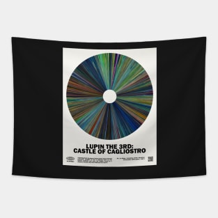 minimal_Castle of Cagliostro Warp Anime Tapestry