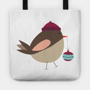 Little Christmas Bird Tote