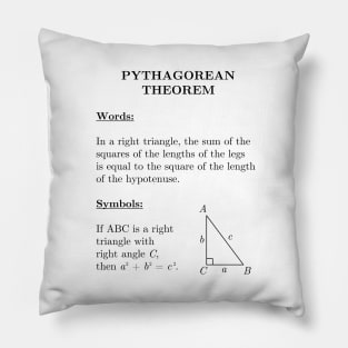 Pythagorean Theorem Pillow