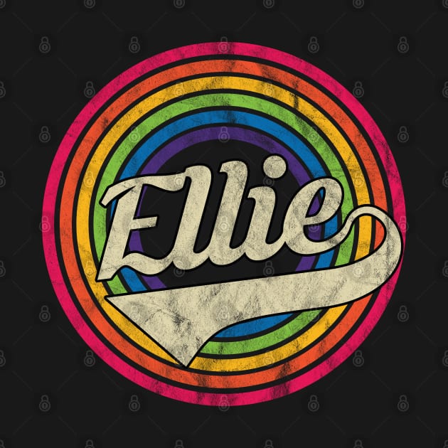 Ellie - Retro Rainbow Faded-Style by MaydenArt