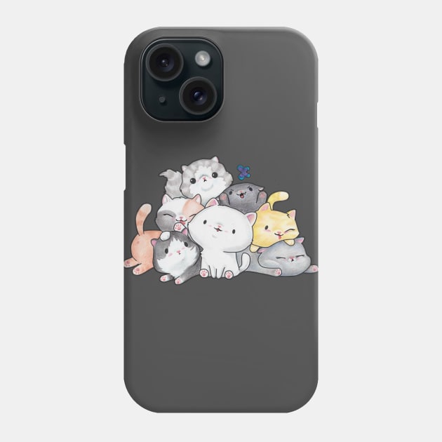 Pile of Kittens Phone Case by LyddieDoodles