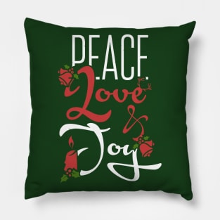 Peace, Love, Joy Pillow