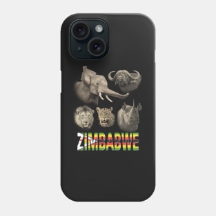 Zimbabwe Big Five Africa Safari Phone Case