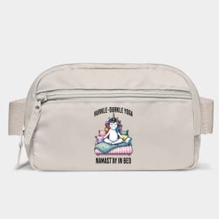 Hurkle-Durkle Yoga Namast'ay in my bed funny Scottish slang Bag