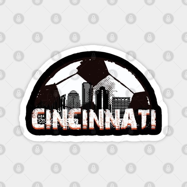 Cincinnati Soccer Magnet by JayD World