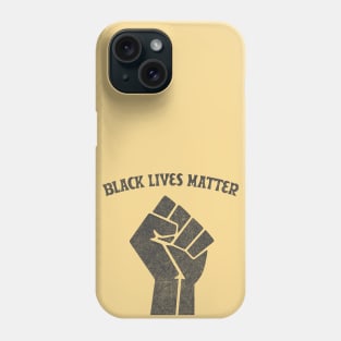 Black Lives Matter - Faded/Vintage Style / Black Power Fist Phone Case