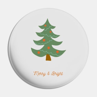 Illustration of Christmas tree Pin