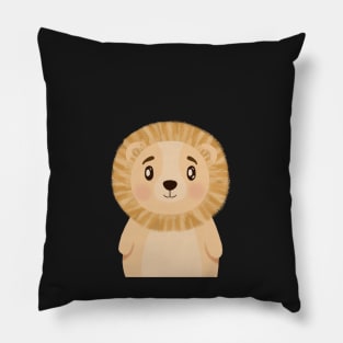 Baby Lion Illustration Pillow