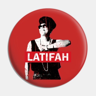 Queen Latifah Red Power Pin