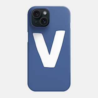 Velva (White-V) Phone Case