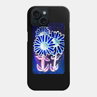 Neon sunflowers Phone Case