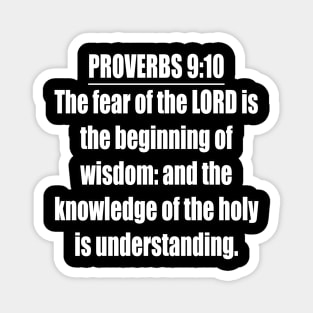 Proverbs 9:10 King James Version Bible Verse Magnet