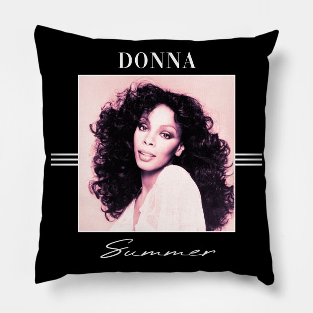 Donna Summer /// Retro colors Pillow by DoctorBlue