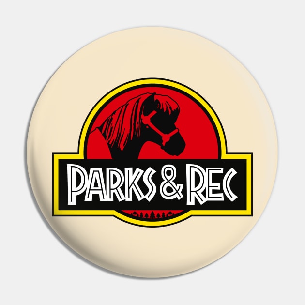 Parks and Rec - Parody Logo With Lil Sebastian Pin by sombreroinc