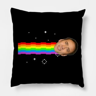 Nicolas Cage Nyan Cat Meme Pillow