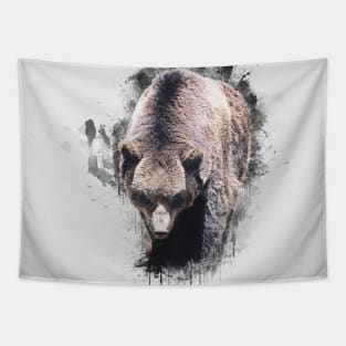 Brown Bear Animal Wild Forest Jungle Nature_ Tapestry