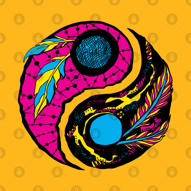 CMYK Yin Yang by kenallouis