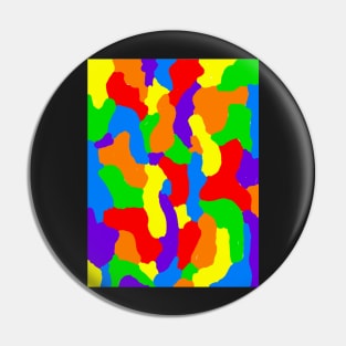 Rainbow camouflage Pin