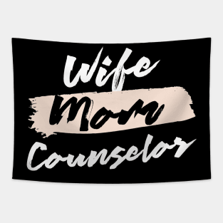 Cute Wife Mom Counselor Gift Idea Tapestry