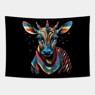 Patriotic Okapi Tapestry