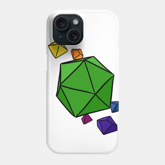 Gay Pride Colors Dice Phone Case by Blizardstar