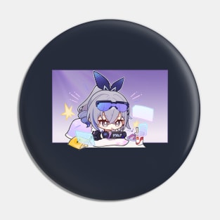 Honkai Star Rail Chibi Silver Wolf Gaming Pin