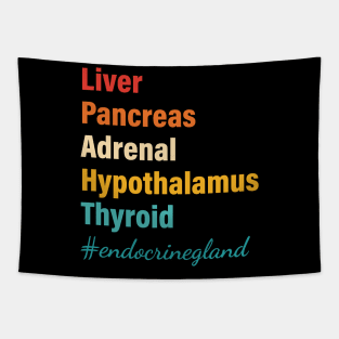 Liver Pancreas Adrenal Hypothalamus Thyroid Endocrine Gland Tapestry