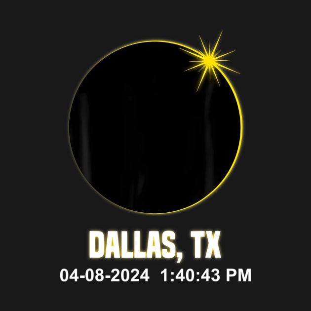 Total Solar Eclipse Dallas 2024 Time Texas Eclipse by klei-nhanss