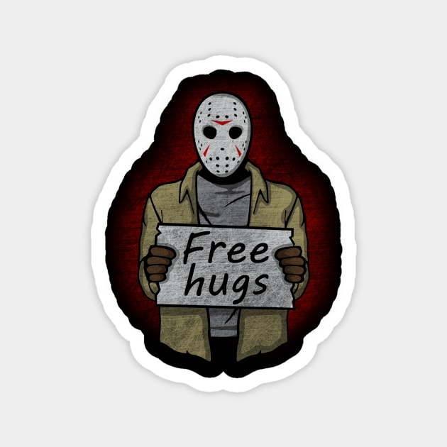 Free Hugs (Jason Voorhees) Magnet by Melonseta