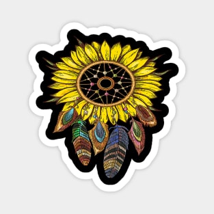 Dream Catcher Sunflower Magnet