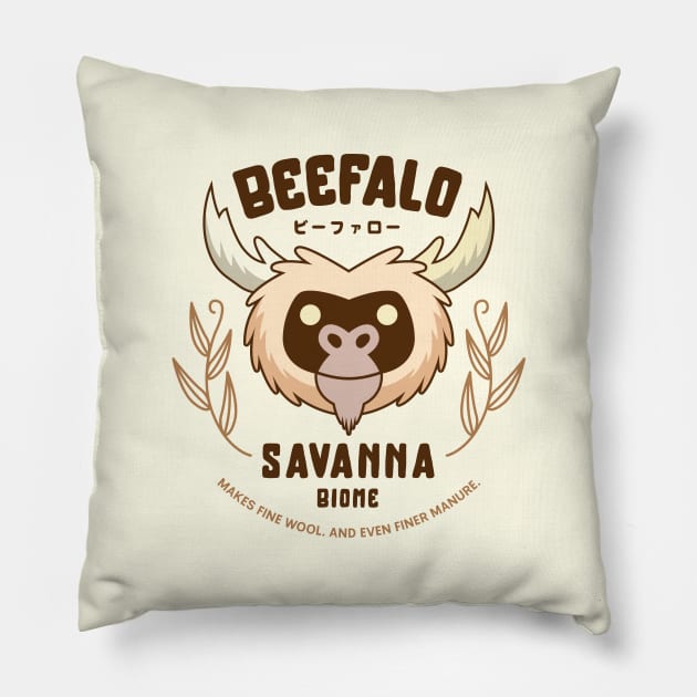 Savanna Beefalo Pillow by Lagelantee